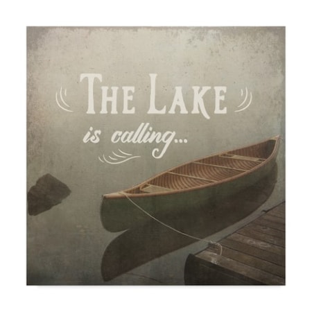 Trademark Fine Art Jess Aiken 'Calm Waters III no Triangles' Canvas Art, 24x24 WAP02879-C2424GG